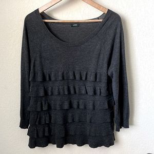 J. Crew Ruffle Knit Top
